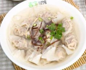 韭菜素三鮮餛飩
