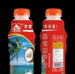 果肉椰子汁
