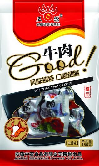 五源休閑食品代理品牌主推產(chǎn)品五香牛肉干