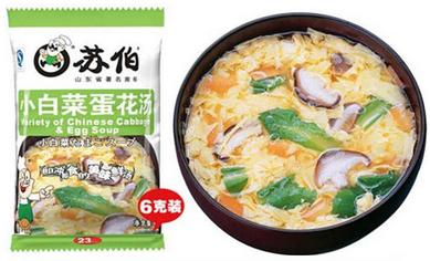 休閑食品代理知名廠商產(chǎn)品蘇伯小白菜蛋花湯