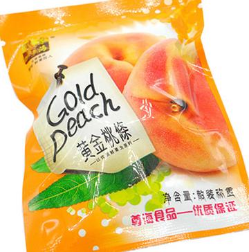 果來仁休閑食品代理批發(fā)尊海黃金桃條