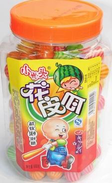 小光頭花皮瓜西瓜泡泡糖批發(fā)